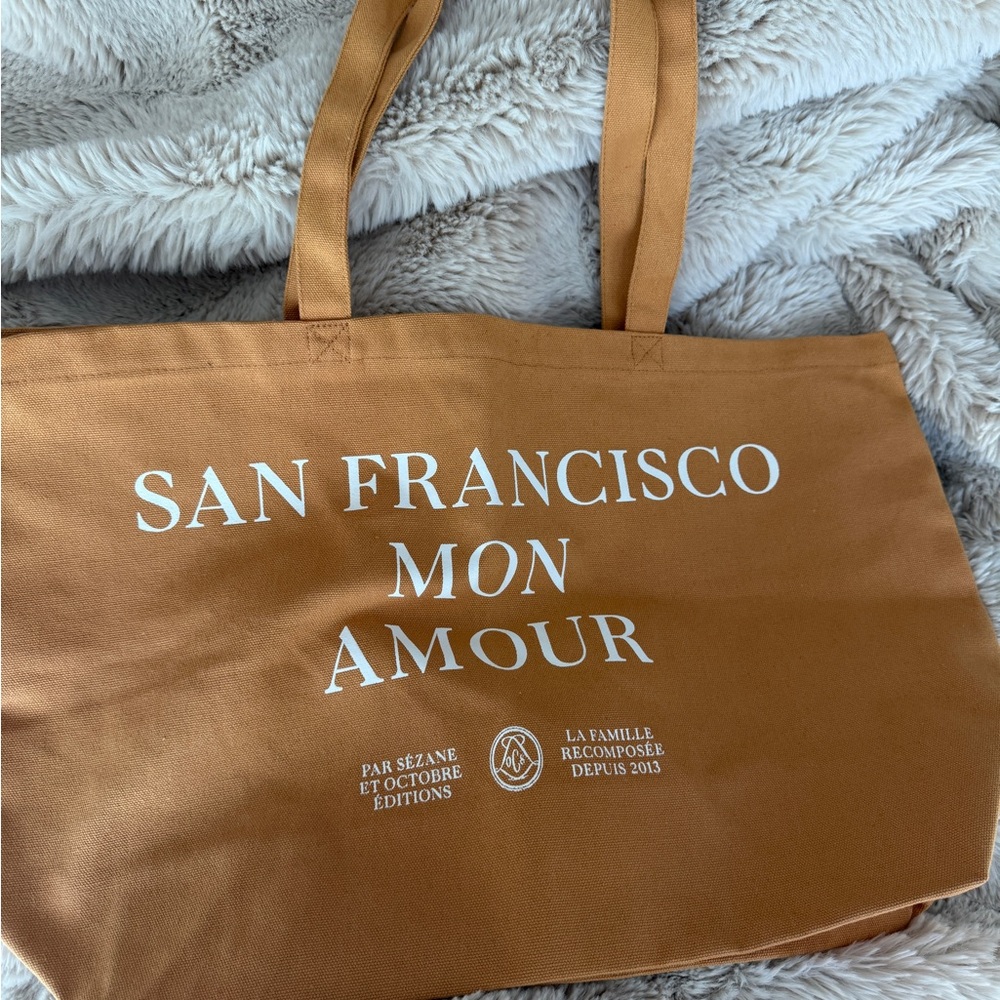 Sezane Tan Tote Bag